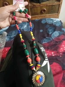 boho neklace with earings