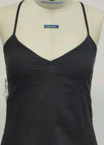 Elegant Black Maxi Dress with Strappy Back