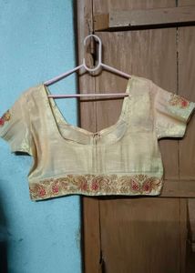 Designer Silk Blouse Set