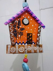 Hand-painted Decorative Birdhouse