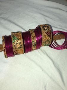 Bangle’s (set)Dark  Pink Colour &amp; Red Colou