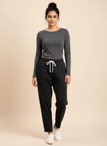 Comfortable Black Drawstring Pants / joggers