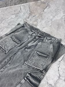 Grey Baggy Cargo Jeans – Size 32 | Premium Quality