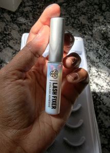 eyelashes and eyelash glue