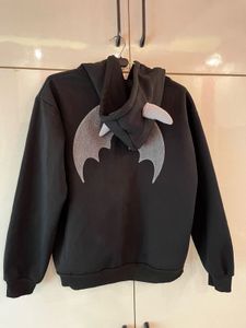Black Bat Zip-Up Hoodie