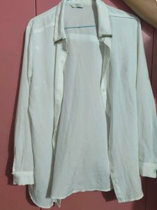 Classic White Button-Down Shirt