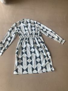 Stylish Geometric Print Dress
