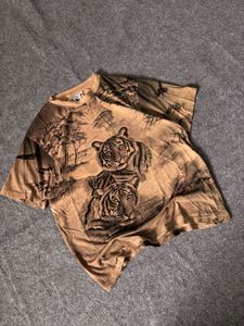Vintage Tiger Print T-Shirt