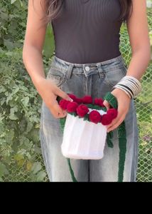Crochet Rose Bouquet