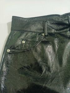 Unisex Black Patent Trousers Mint Condition