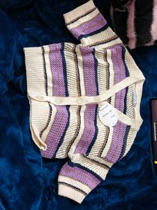Striped Knit Cardigan