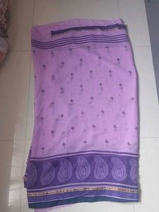 Elegant Lavender Paisley Saree. Other saree free