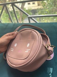 Cute Pink Bunny Crossbody Bag for Kids