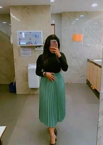 Pleated Midi Skirt For Women