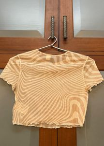 h&amp;m mesh top