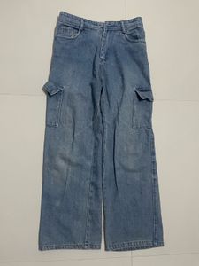 Cargo Wide Leg Jeans