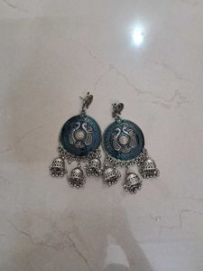 Peacock Jhumka Earrings