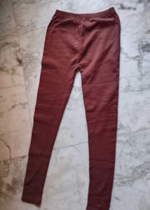 Brand New woollen STRETCH Maroon pajami