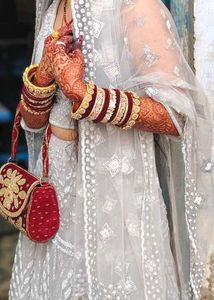 Stunning Silver Lehenga Choli