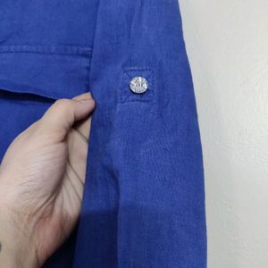 100% Linen Blouse Top From INC