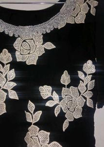 Black kurta sharara set