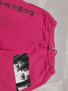 Dashing girls hot pink set of crop top and pant