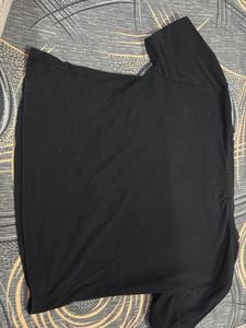 Black T-Shirt with Butterfly Design