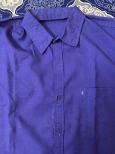 Men's Blue Long Sleeve Shirt