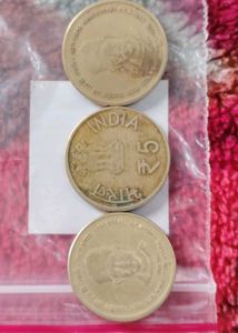 Rare Madan Mohan Malaviya Coins 3Pcs Set