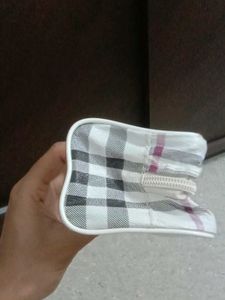 Checkered Pouch Bag