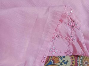 Pretty Pink Embroidered Kurta