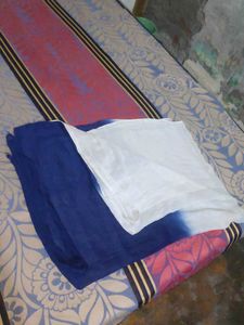 Blue and White Ombre Dupatta