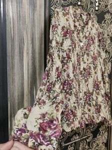 floral cotton top