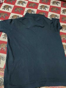 Men's Blue Collared T-Shirt