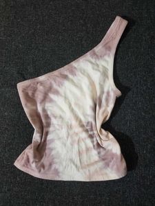 One Shoulder Tie-Dye Tank Top