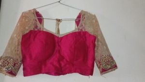 Women's Rose And cream Lengha choli