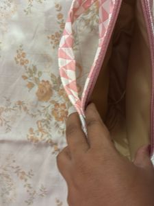 Cute Pink Triangle Pattern Bag