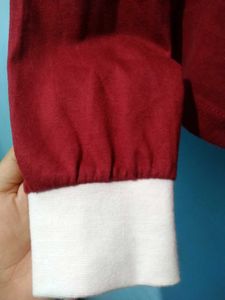 Chic Maroon Long Sleeve Top