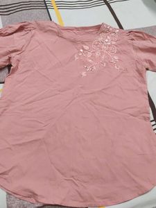 Pink Embroidered Blouse