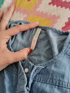 Cute Denim &amp; Tulle Dress for Girls