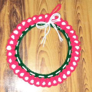 Handmade Crochet Christmas wreath