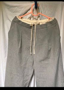 ZARA Grey Wide Leg Trousers