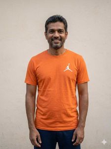 Men's Orange Jordan T-Shirt