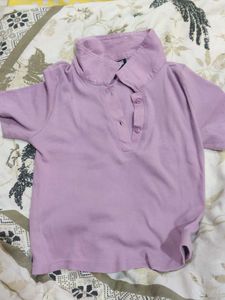 Cute Lilac Polo T-Shirt