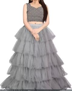 L in size lanhga is stitched choli unstitched good in condition