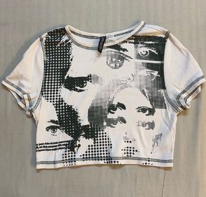 Graphic Print Cropped T-Shirt