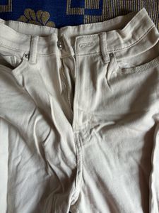 H&amp;M High Waist Mom Jeans - Beige (Ladies)