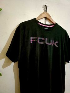 FCUK Black Graphic Tee
