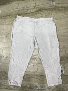 Comfortable White Ethnic Pants