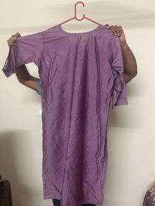 Beautiful Purple Floral Kurta Set